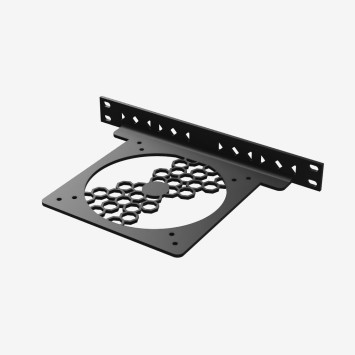 10" räkin tuuletinteline 120–140 mm tuulettimille