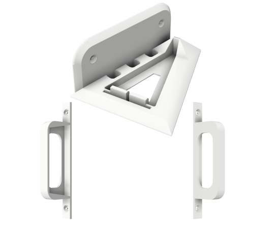 Starlink-routerin Gen.1 + virtalähteen seinäkiinnike